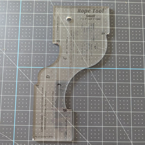 "Small Rope Tool" Machine Quilting Template - Designed by Nancy Johnston